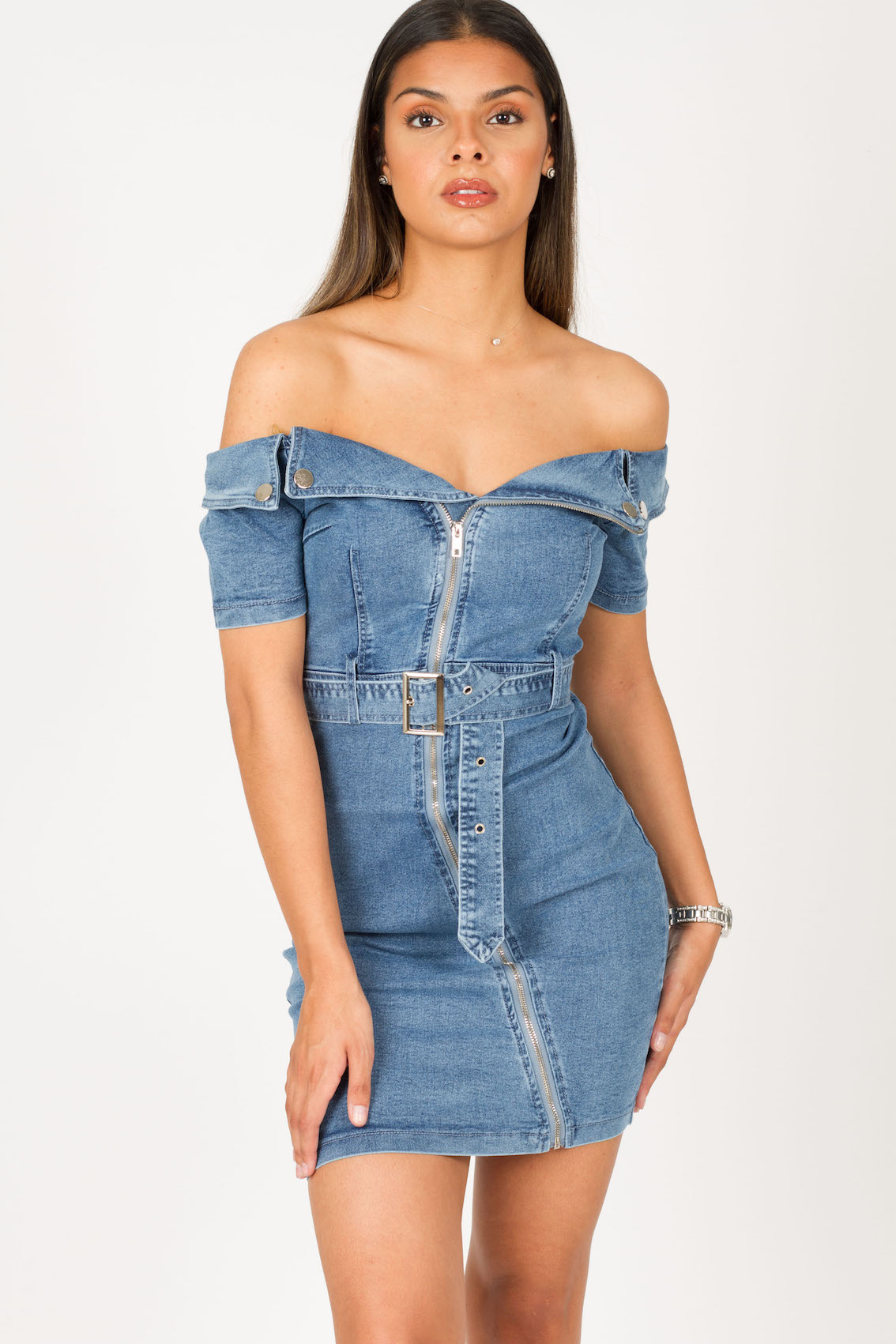 robe en jean moulante